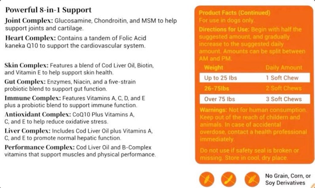 PUPVITALIZE 8IN1 MULTIFUNCTIONAL GUMMIES FOR DOGS